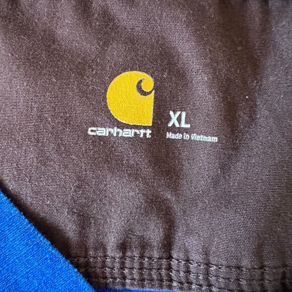 Carhartt Men's Scrub Top C15108 Royal Blue Size XL - Picture 9 of 11